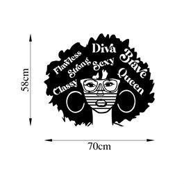 Wallity Diva Sexy Classy - 474 Escultura de pared de metal negra